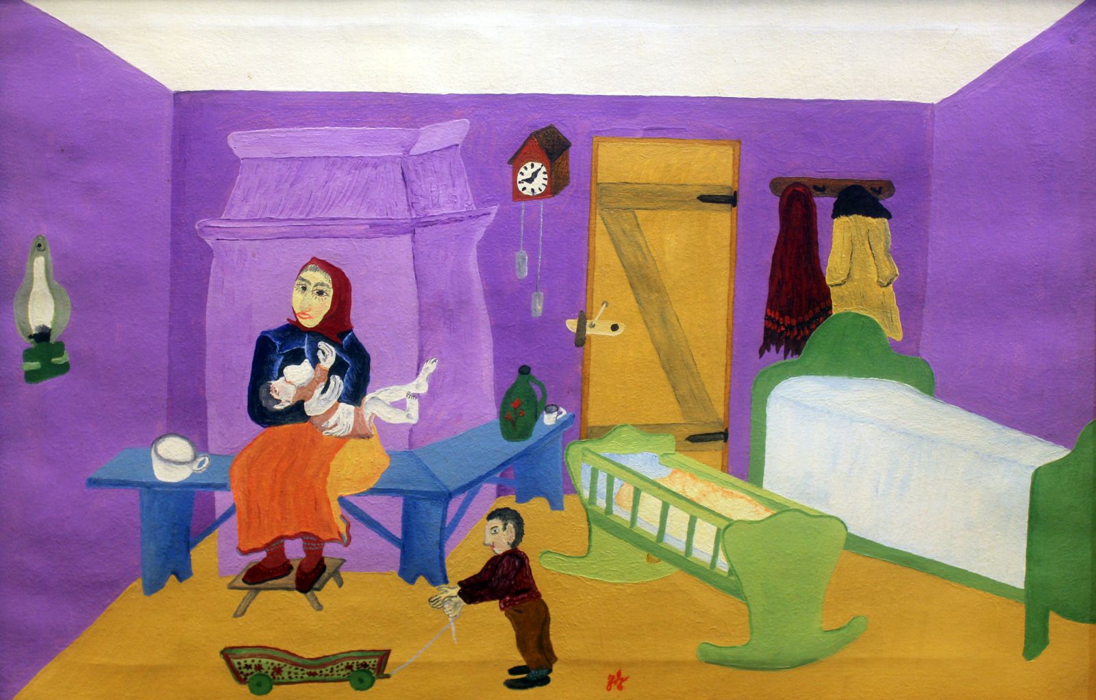 Jan Garaj, U sobi, 35x50,1997.jpg